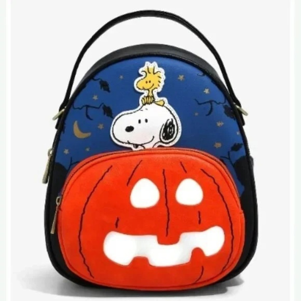 Peanuts Snoopy and Woodstock The Great Pumpkin Convertible‎ Light Up Backpack